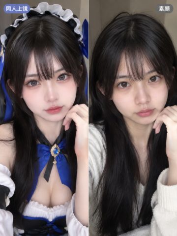AI修图 · 上镜vs素颜